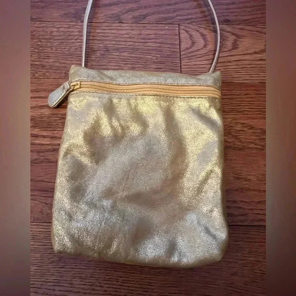 VTG Carlos Falchis Metallic Gold Mini Crossbody Bag - Picture 5 of 14